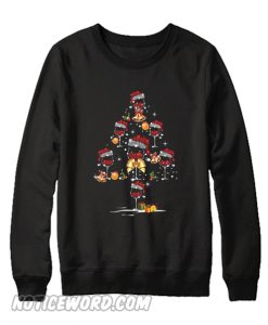 Wine glass christmas tree Sweatshirt