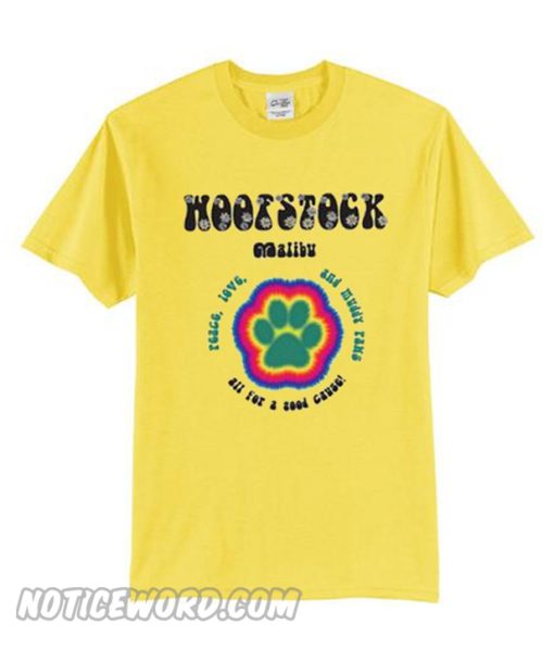 Woofstock Malibu Yellow T-Shirt