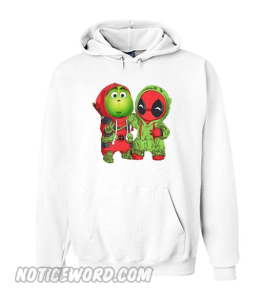 Best friends Grinch and Deadpool Christmas Hoodie