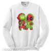 Best friends Grinch and Deadpool Christmas Sweatshirt