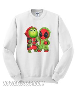 Best friends Grinch and Deadpool Christmas Sweatshirt