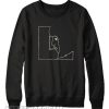 Black Smoking Girl Sweatshirt