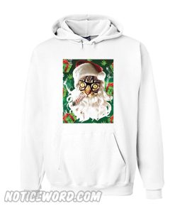 Cat Smoking Ugly Christmas Hoodie