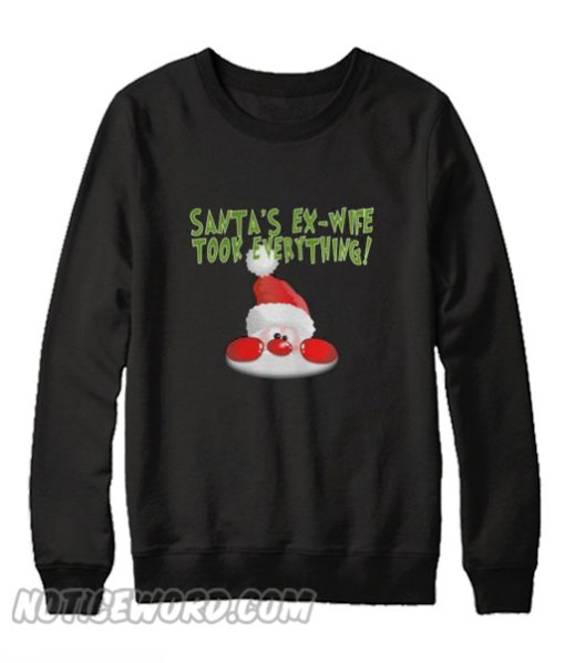 Christmas Grinch Santa Claus Sweatshirt