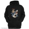 Cowboy Pug riding shark Hoodie