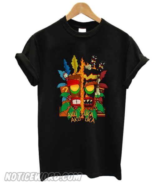 Crash Bandicoot Aku Aku Uka Uka Unisex adult T shirt