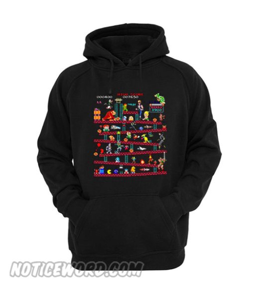 Donkey Kong Retro Game Characters Hoodie