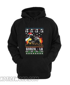 Fa La La La Godzilla ugly Christmas Hoodie