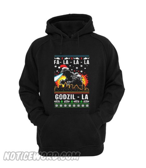 Fa La La La Godzilla ugly Christmas Hoodie