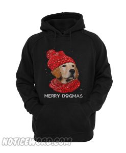 Golden retriever red scarf merry dogmas Hoodie