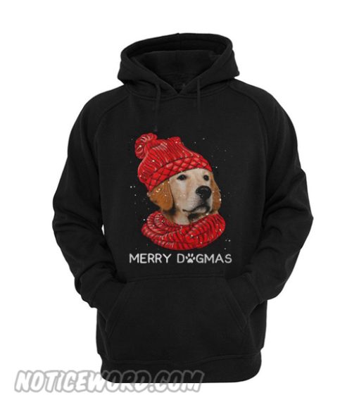 Golden retriever red scarf merry dogmas Hoodie