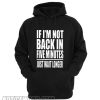 If I Am Not Back In 5 Minutes, Just Wait Longer Hoodie