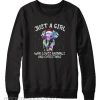 Just A Girl Who Loves Animals And Christmas Elephant Sweatshirt