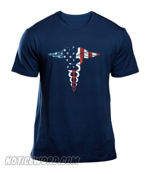 Nurse USA Flag T-Shirt