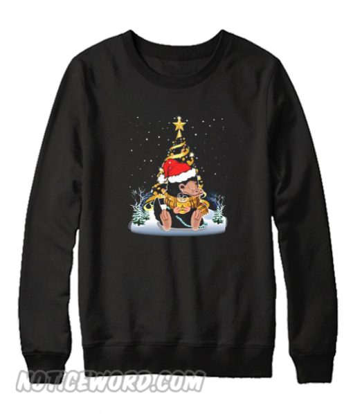 Platypus Santa C hristmas tree Sweatshirt