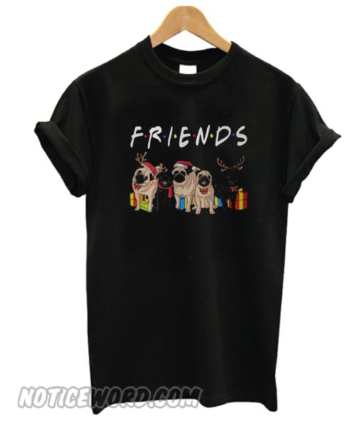 Pugs Friends Christmas T-shirt