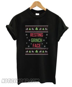 Resting Grinch Face Christmas T-Shirt