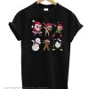 Santa Reindeer Elf Snowman Gingerbread Man Dabbing T-Shirt