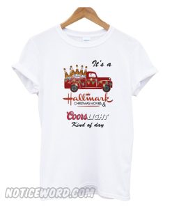 Snoopy It’s a Hallmark Christmas movies Coors Light kind of day T-shirt