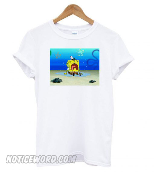 Spongebob Sad Rip Stephen Hillenburg T shirt – noticeword