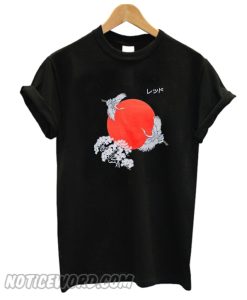 Stork And moon Back T-Shirt