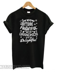 The weather outside frightful but my Grandkids are so delightful T shirt