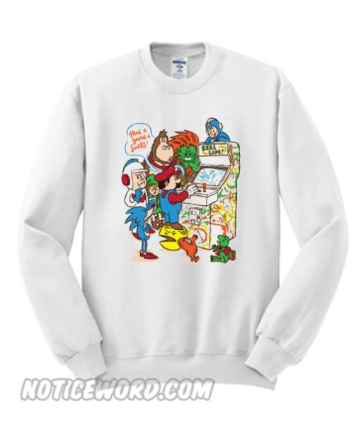 This Game Sucks Mario Bross Sweatshirt