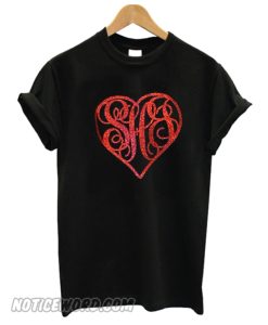 Valentine Monogram Heart smooth T-Shirt
