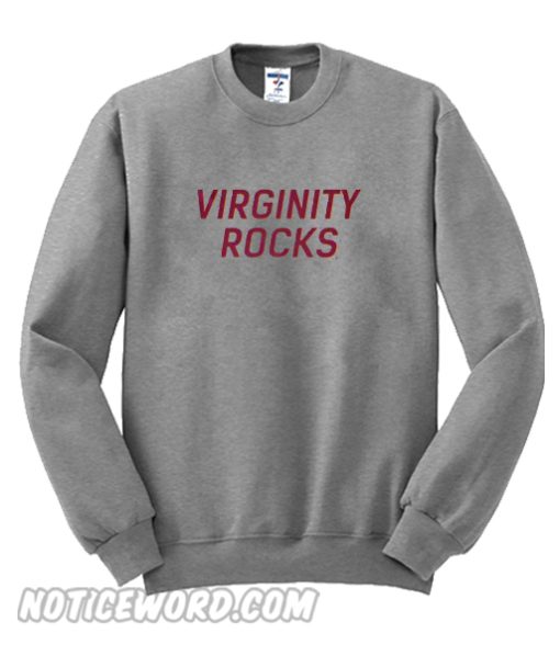 Virginity Rocks Heather Grey Sweatshirt