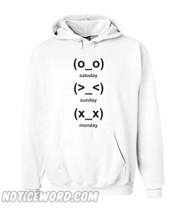 cute emoji days Hoodie