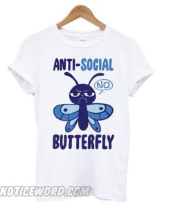 Anti-Social Butterfly Racerback smooth T shirt