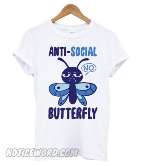 Anti-Social Butterfly Racerback smooth T shirt