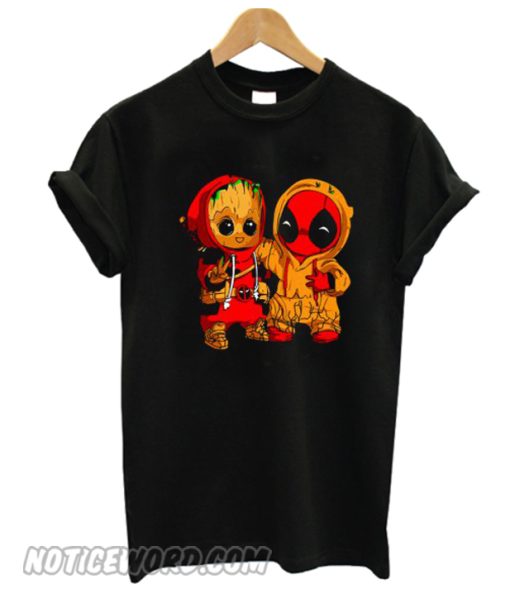 Baby Groot And Deadpool smooth T-Shirt