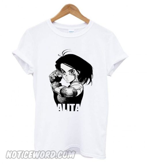 Battle Angel Alita White smooth T shirt