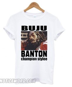 Buju Banton in White smooth T shirt