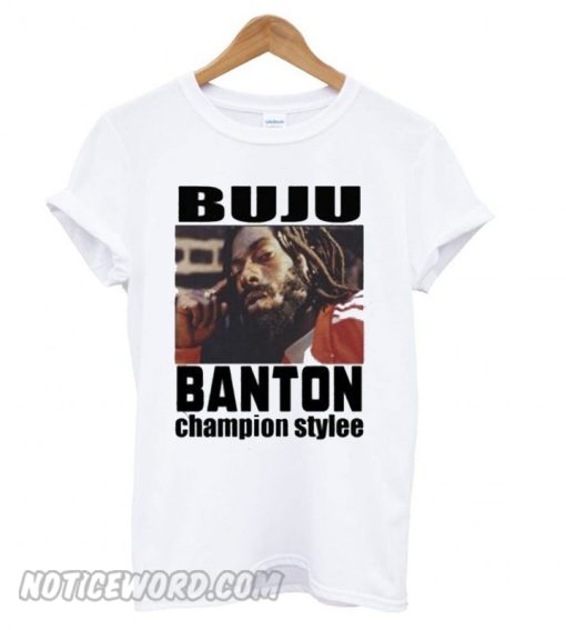 Buju Banton in White smooth T shirt