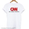 CNN is Fake News White smooth T shirt