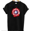Captain America Shield Black smooth T-Shirt