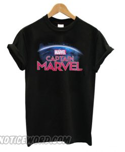 Captain Marvel Black smooth T shirt