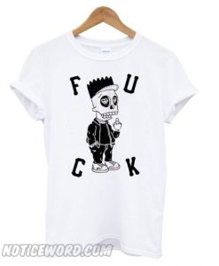 Cartoon Bart Simpson Fuck smooth T shirt