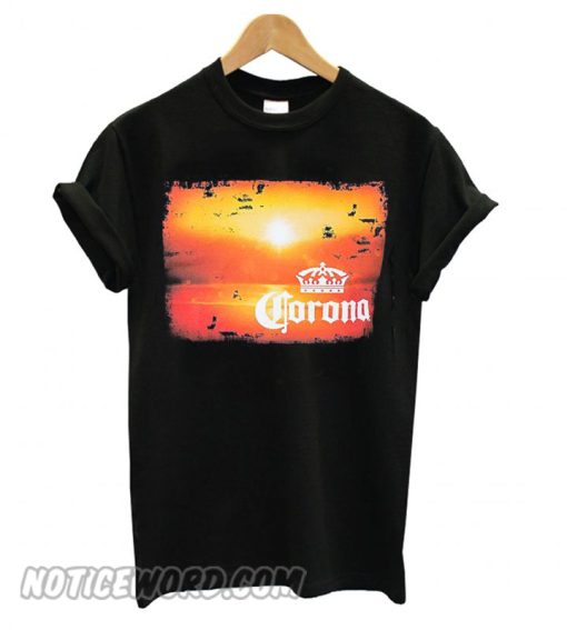 Corona Extra Men’s Navy Blue Sunset smooth T shirt