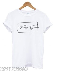 Creation Hands Line Art smooth T shirt