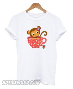 Cute Monkey in a Cup smooth T Shirt