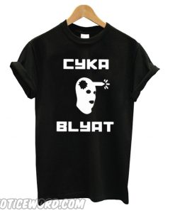 Cyka Blyat Black smooth T shirt