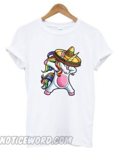 Dabbing Unicorn Cinco de Mayo Rainbow smooth T shirt