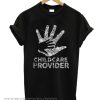 Diamond glitter Childcare Provider smooth T-shirt