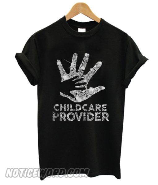 Diamond glitter Childcare Provider smooth T-shirt