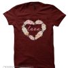 Floral Heart Love smooth T-Shirt