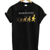 Funny Homer Evolution Homersapien Black smooth T-Shirt