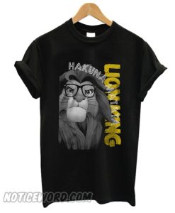 Hakuna Matata Nerd Simba Black smooth T-Shirt